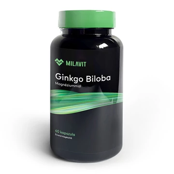 MILAVIT Ginkgo Biloba Magnéziummal étrend-kiegészítő (60 kapszula/doboz)